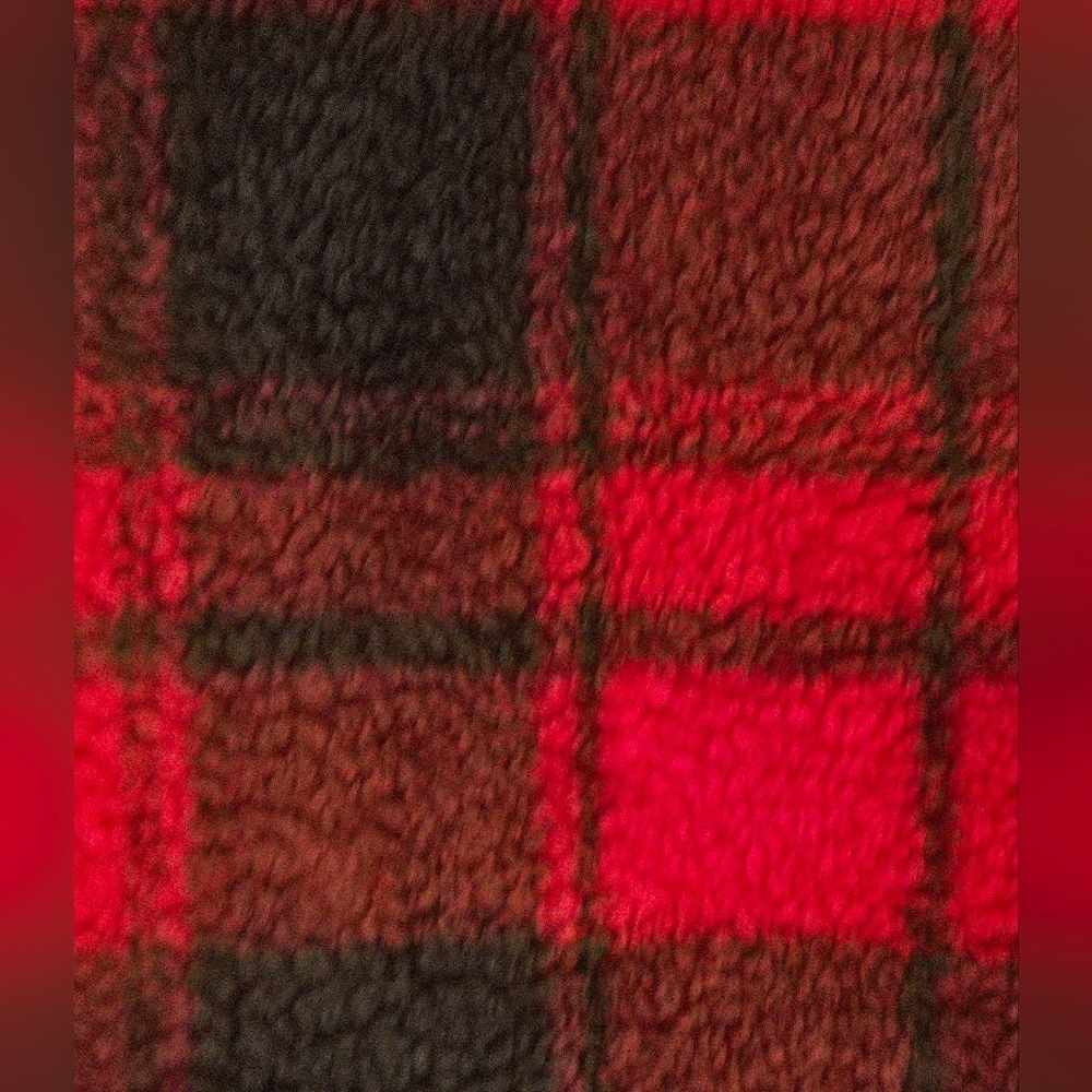 Maurices Red and Black Plaid Cozy Top - Picture 4 of 9